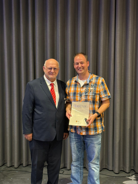 Matthias Mohr für den 5. internationalen Einsatz in der Nationalmannschaft.